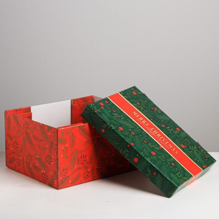 Folding box "Happy New Year", 31.2 x 25.6 x 16.1 cm, New Year-5