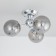 Ceiling chandelier CITILUX "Tommy" CL102130, 46x46x23.5 cm, 3x40W, E14, gray color.
