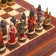 Souvenir chess "Mongolian yoke", h king-8 cm, h Parashka-6 cm, 36 x 36 cm
