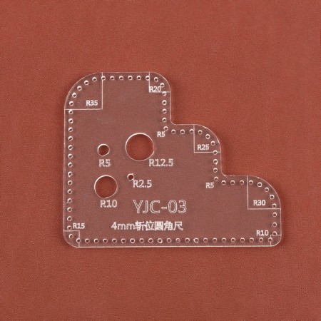 Radius line, for the skin, step 4 mm, acrylic, R5 - 35, S3-1