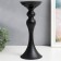 Summary metal per 1 candle "elegant" black matte 31.5x12.5x12.5 cm