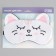 Mask for sleeping with ears "Zepharka", 19.3 x 12.5 cm, white color