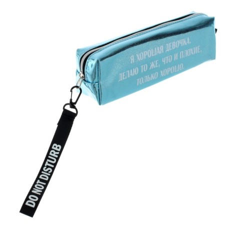Penal is soft, 1 compartment, 50 x 210 x 45 mm, voluminous, Devente, Girl Power, Artificial leather, with a pen, mix 3 types-4