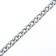 Collar - Metallic a single strain, 55 cm, wire thickness 2.5 mm, flat link