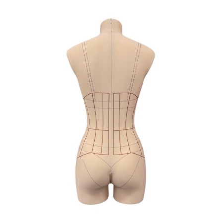 Penelope linen mannequin with marking, set of standard, size m/182, beige color, stall "Star"-3