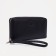 Women's wallet with a zipper, with a pen, black color