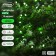 Garland “thread” 10 m, IP44, dark thread, 100 LED, green glow, 2 modes, solar battery