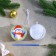 Christmas tree decoration for painting "Penguin" Size: 8 cm; 2 pcs., Brush