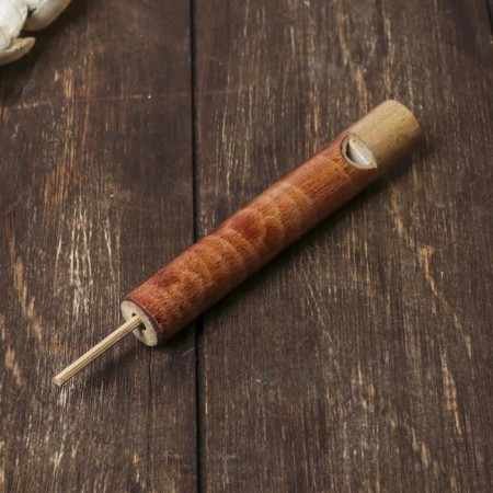 Souvenir musical instrument "whistle" Bamboo, 15x1.5x1.5 cm-1