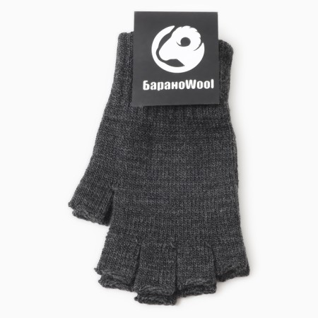 Gloves (mittens) female, gray color, 18-3