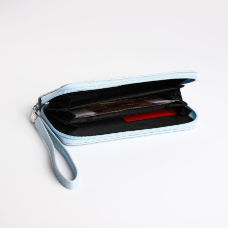 Women's wallet with lightning, blue color-3