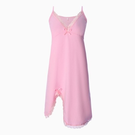 Night shirt female "double openwork", pink color, size 50
