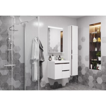 Aquaton mirror "Rene 60", 600x850 mm, LED lamp, shelf-2