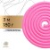 Racking for rhythmic gymnastics weighted Grace Dance, 3 m, pink color