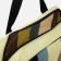 Lightning cosmetic bag, green/brown color