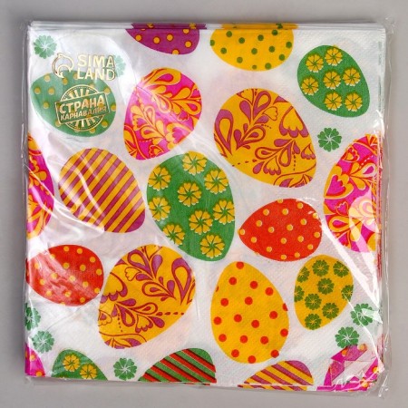 Paper napkins "Easter eggs", 33x33 cm, set 20 pcs.-2