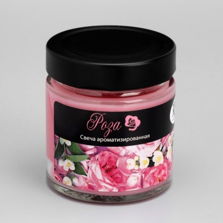 Candle in the bank Aromatic "Rose", 25 hours-4