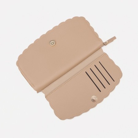 Women's wallet with lightning, beige color-3