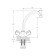 Kitchen mixer Rush Pioneer Pi7950-22, two-wound, chrome