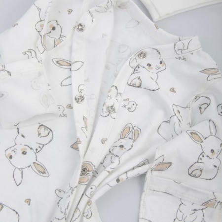 Kinderlitto Rabbits, 4 items, height 50-56 cm, milk color, milk-3
