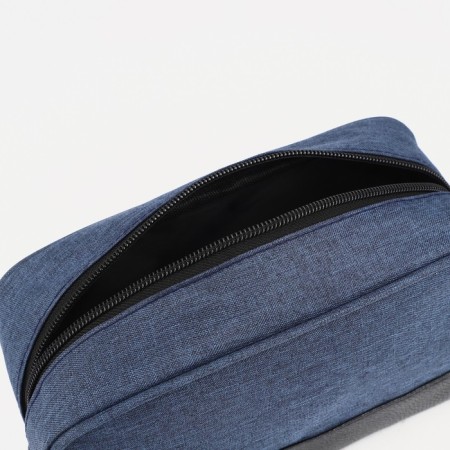Cosmetic bag with lightning, dark blue color-2