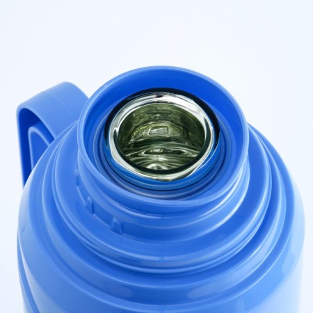 Thermos 2 l, with a glass flask, retains heat 24 hours, blue-2