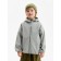 Demisason windbreaker for Minaku boys from SoftShell on fleece, waterproof, gray, height 134 cm