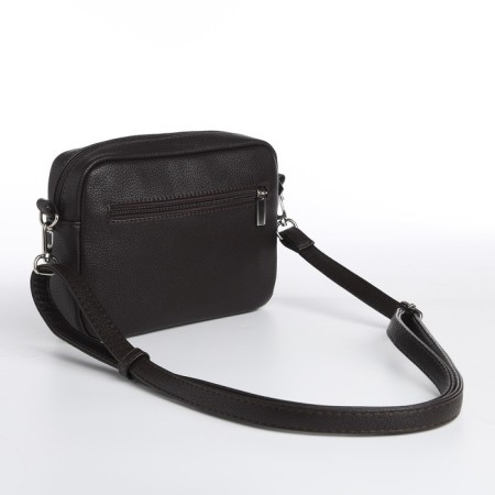 Women's bag over the shoulder Textura, small size, brown color-1