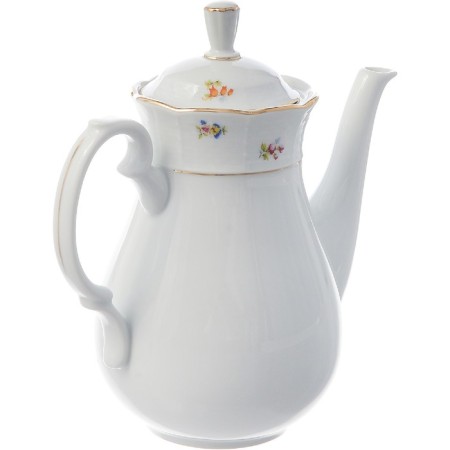 Natalie coffee pot, decor “Small flowers, gold laying”, 1.35 liters-1