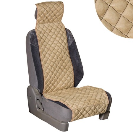 Alcantara seats Skyway Expensiv, beige, black line