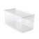 A container with a lid for a refrigerator or a closet 16.5x35.5x16 cm, transparent