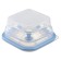 Silikobox transportation and storage container, silicone, folding, 400 ml, blue color