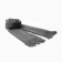 Palantine female, dark gray color, size 70x180 cm