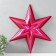 Figure "Star in the Star" Small red metallic, half, 34x39 cm