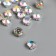 Crystal rhinestones in the DACs/silver "Astra" 8mm, 20pcs/pack, transparent