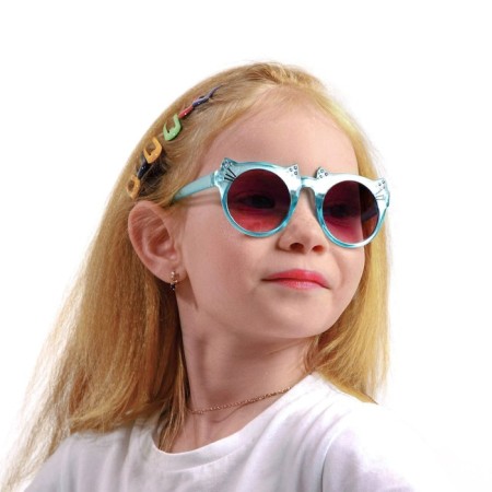 Sunscreen glasses, UV 400, lens 4.8x5 cm, width 13 cm, pipe 13 cm, mix-1