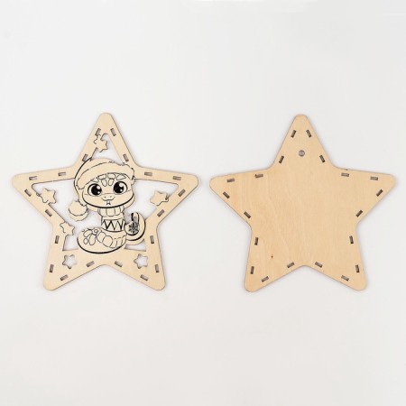 New Year's nightlight "Zvezda-Zmeya", 16 × 15 × 4.5 cm-7