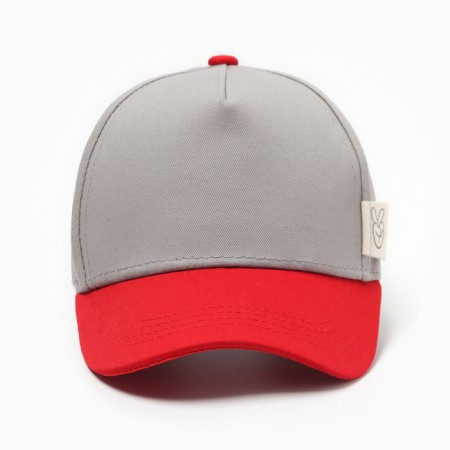 Children's cap KAFTAN R.52-54 Gray/Red-5