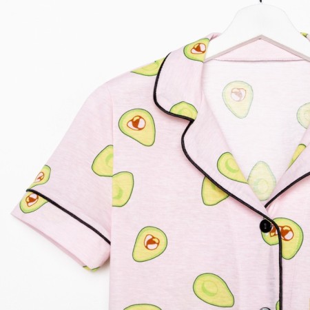 Female pajamas (shirt and shorts) KAFTAN AVOCADO p. 52-54, pink-7