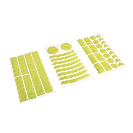 A car sticker, reflective yellow, set 40 pcs-1