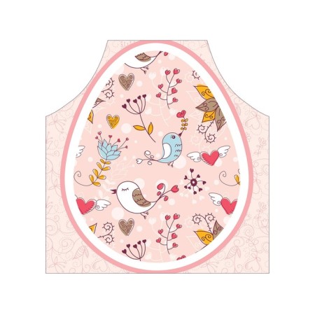 Apron of a kitchen with a photo print "Egg life", adjustable, size OS-2