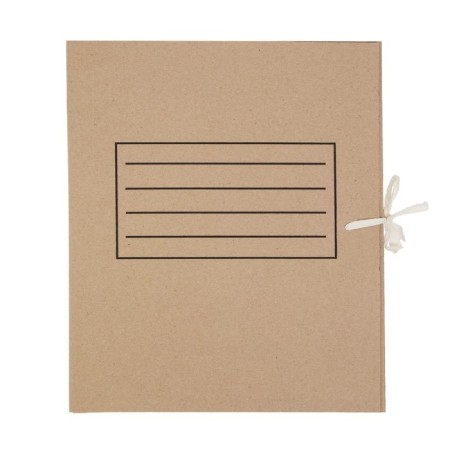 Archive folder with Calligrata ties, microgofrotcard, 100 mm, up to 900 sheets, brown-2