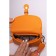 Cross-Body Bag, eco-leather, ludor orange, 21x8x18 cm