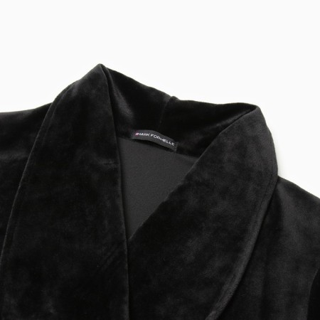 Women's robe, black color, size 50 (XL)-5