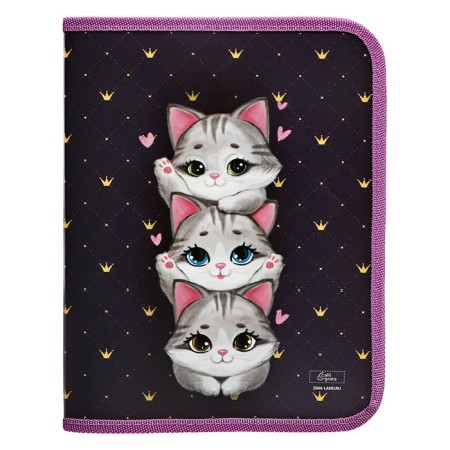Folder for notebooks A5, 180 x 230 x 25 mm, lightning around, plastic 0.5, PM-A5-04 Calligrata "cats"-6