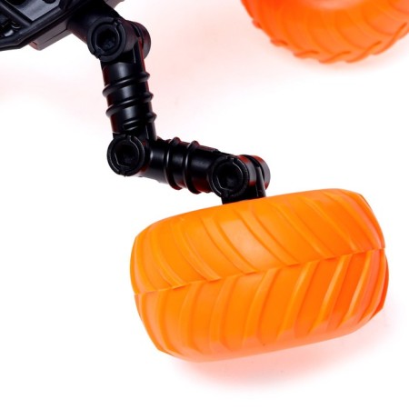 Acrobat radio -controlled jeep, performs tricks, works on the battery, color black-5