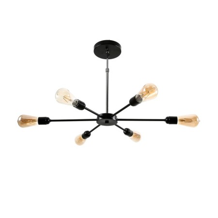 Lamp Ceiling Economic light 80008/6BK, 6x40W, E27, 28x71x81 cm, black color black