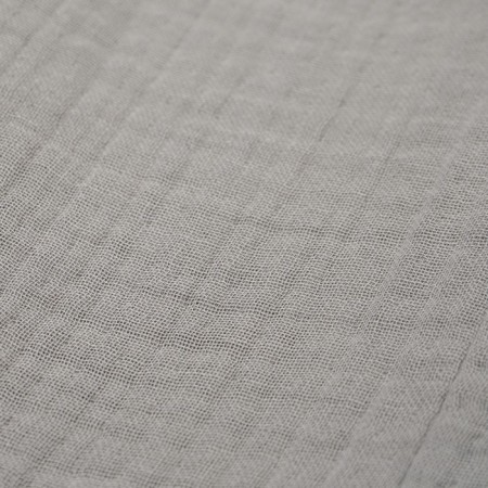 Essential bathrobe, multi -layer muslin, size L, color gray color-12