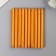 Surgut for printing the rod "gold" shine 13.2x1.1 cm