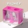 Cosmetic sharpener, with a lid, double, mix color